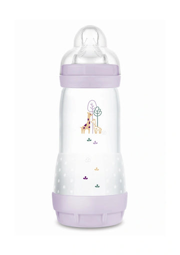 MAM Easy Start Anti-Colic Μπιμπερό 320ml Μωβ με Καμηλοπάρδαλη – Από 2 Μηνών